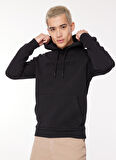 Jack & Jones Kapüşon Yaka Siyah Erkek Sweatshırt 12261177_JORLOUI SWEAT HOOD EXC