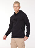 Jack & Jones Kapüşon Yaka Siyah Erkek Sweatshırt 12261177_JORLOUI SWEAT HOOD EXC