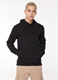 Jack & Jones Kapüşon Yaka Siyah Erkek Sweatshırt 12261177_JORLOUI SWEAT HOOD EXC