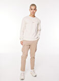 Jack & Jones Bisiklet Yaka Krem Erkek Sweatshırt 12261179_JORJOSHUA SWEAT CREW EXC