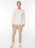 Jack & Jones Bisiklet Yaka Krem Erkek Sweatshırt 12261179_JORJOSHUA SWEAT CREW EXC