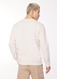 Jack & Jones Bisiklet Yaka Krem Erkek Sweatshırt 12261179_JORJOSHUA SWEAT CREW EXC