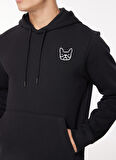 Jack & Jones Kapüşon Yaka Siyah Erkek Sweatshırt 12261182_JCODEN SWEAT HOOD EXC