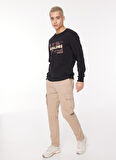 Jack & Jones Bisiklet Yaka Siyah Erkek Sweatshırt 12261183_JCOAREA SWEAT CREW EXC