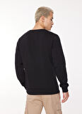Jack & Jones Bisiklet Yaka Siyah Erkek Sweatshırt 12261183_JCOAREA SWEAT CREW EXC