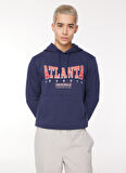 Jack & Jones Kapüşon Yaka Lacivert Erkek Sweatshırt 12261178_JORBIG SWEAT HOOD EXC