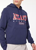 Jack & Jones Kapüşon Yaka Lacivert Erkek Sweatshırt 12261178_JORBIG SWEAT HOOD EXC