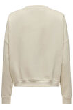 ONLSWEAT LIFE L/S CREW O.SIZE STATE NOOS KREM