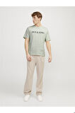 Jprblajack Ss Tee Crew Neck Fst Ln Erkek T-shirt 12256971 Green Tint