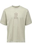 ONLY & SONS ONSMALIK LIFE RLX SS TEE 22029484 GÜMÜŞ