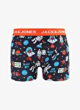 Jack & Jones Lacivert Erkek Boxer 12262256_JACSPACESHIP TRUNK TRY