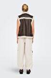 ONLBETTY BONDED WAISTCOAT CC OTW KAHVERENGİ 15322433
