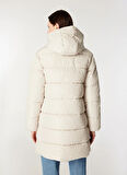 Only Krem Kadın Kaban ONLCLAIR PUFFER HOOD COAT OTW CC