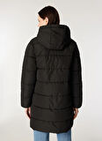 Only Siyah Kaban ONLCLAIR PUFFER HOOD COAT OTW CC