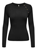 15324606 ONLMEDDI LS BUTTON DETAIL O-NECK