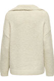 ONLMAGGIE LIFE LS SPLIT NECK CC KNT BEYAZ 15324310 