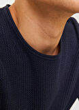 Jack & Jones Bisiklet Yaka Regular Fit Lacivert Erkek Kazak 12258407_JJECOOPER KNIT CREW NECK N