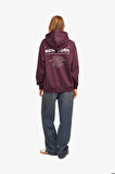 JJXX Jxnelly Kadın Bordo Sweatshirt 12260618-Sassafras