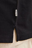 Jack & Jones Erkek Jjecharge Bisiklet Yaka Oversize %100 Pamuk T-Shirt 12259975 Siyah