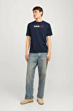 Jack & Jones JJECORP LOGO TEE PLAY Erkek  Lacivert Tişört