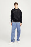 Jack & Jones 12233599 Erkek  Siyah Sweatshirt