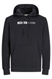 JJECORP LOGO SWEAT HOOD PLAY NOOS 12233599 SİYAH1