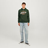 Jack Jones Sweat Hood Logo 2 Col