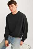 Jack & Jones Erkek Siyah Sweatshırt (Model Kodu: 12257853 )