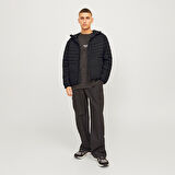 Jack & Jones 12256983 Erkek  Siyah Mont & Kaban