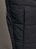 Jack & Jones Siyah Erkek Yelek 12256987_JJESTATE PACKABLE BW COLLA