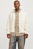Jack & Jones Erkek Fermuarlı Siyah Sweat Polar Ceket - 12258417