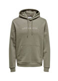 Only & Sons Kapüşon Yaka Açık Haki Erkek Sweatshırt ONSCONNOR AUTHENTIC REG HOODIE SWEA