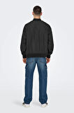 Only & Sons Erkek Onsgavın Ribanalı Mevsimlik Spor Bomber Ceket 22030757 Siyah