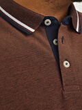 JACK JONES Erkek Kahverengi Polo Tişört 12143859