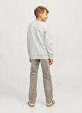 Jack & Jones Baskılı Erkek Çocuk Beyaz Sweatshırt 12258967
