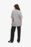 JJXX Jxrırı Loose Kadın Gri T-Shirt 12263679-Mockingbird