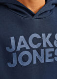 Jack & Jones Baskılı Erkek Çocuk Lacivert Sweatshırt 12152841