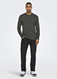 Only & Sons Normal Bel Dar Siyah Erkek Denim Pantolon ONSWEFT REGULAR BLACK 8638 MAT DNM