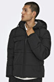 ONSELIJAH PCKT. HOOD JACKET OTW NOOS SİYAH 22029661