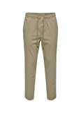 Only & Sons Yüksek Bel Normal Açık Kahve Erkek Chino Pantolon ONSLINUS TAPER 0183 PANT NOOS