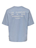 ONSLES CLASSIQUES RLX PRINT SS TEE Erkek Mavi T-Shirt - 22030601