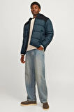 Jack & Jones Moon Hood Puffer Erkek Mont 12256882