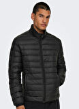 Only & Sons Siyah Erkek Mont ONSGAVIN LIGHT DOWN JACKET OTW