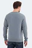 Jack & Jones 12256818 Erkek  Mavi Sweatshirt