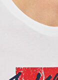 Jack & Jones Bisiklet Yaka Beyaz Erkek T-Shirt 12256774_JJTILEY TEE SS CREW NECK L