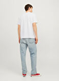 Jack & Jones Bisiklet Yaka Beyaz Erkek T-Shirt 12256774_JJTILEY TEE SS CREW NECK L