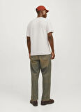 Jack & Jones Ekru Erkek T-Shirt 12256801_JJHAKKAI TEE SS CREW NECK