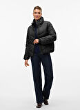 Vero Moda Siyah Kadın Mont VMLIGARIO SHORT JACKET BOO