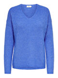 ONLCAMILLA V-NECK L/S PULLOVER KNT NOOS Kadın Mavi Kazak - 15204588