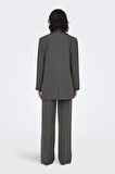 ONLLANA-BERRY L/S OVS BLAZER TLR NOOS KOYU GRİ 15245698